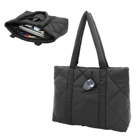 Custom logo Veranda Quilted Nylon Tote Bag