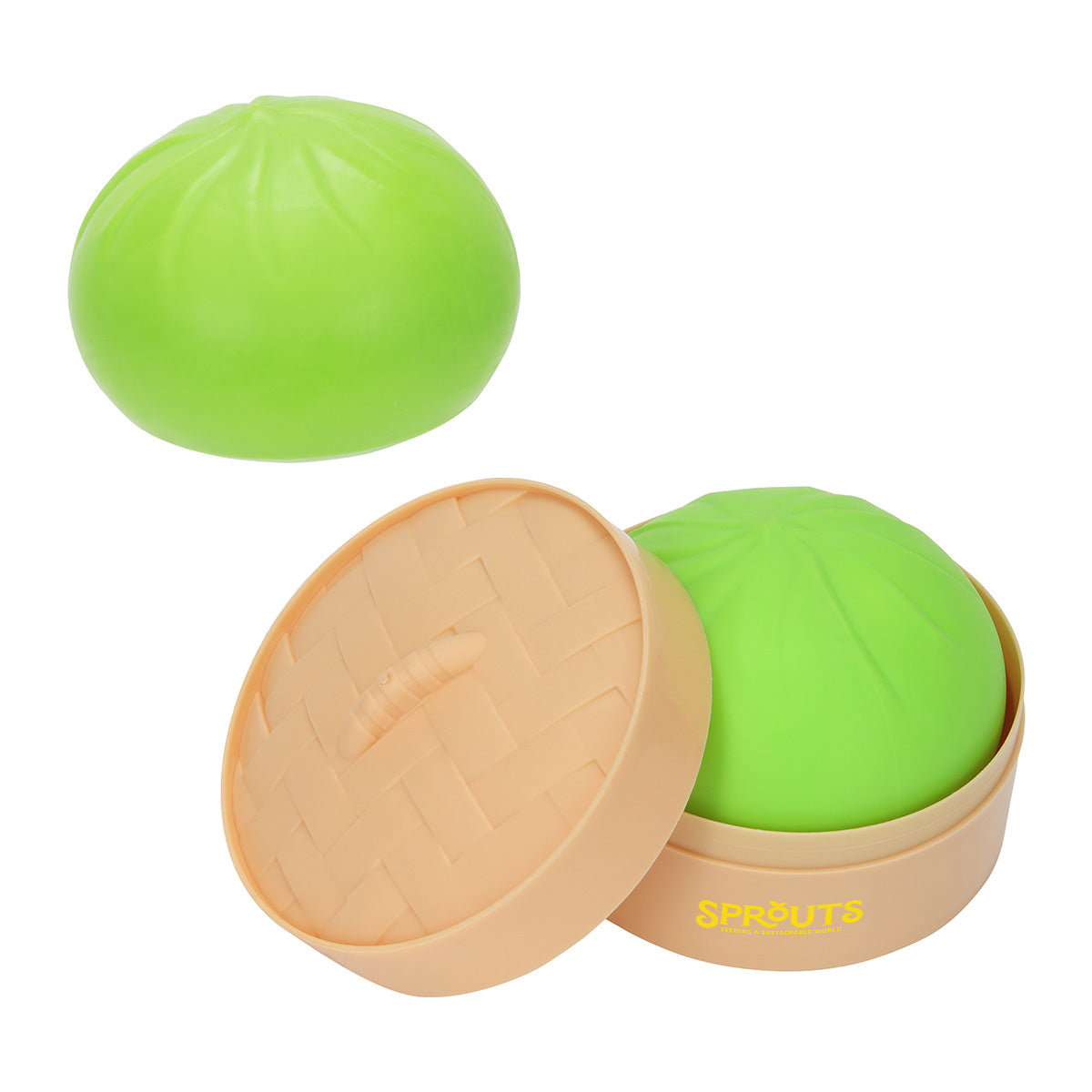Squishy Dumpling Stress Reliever with Steamer Basket