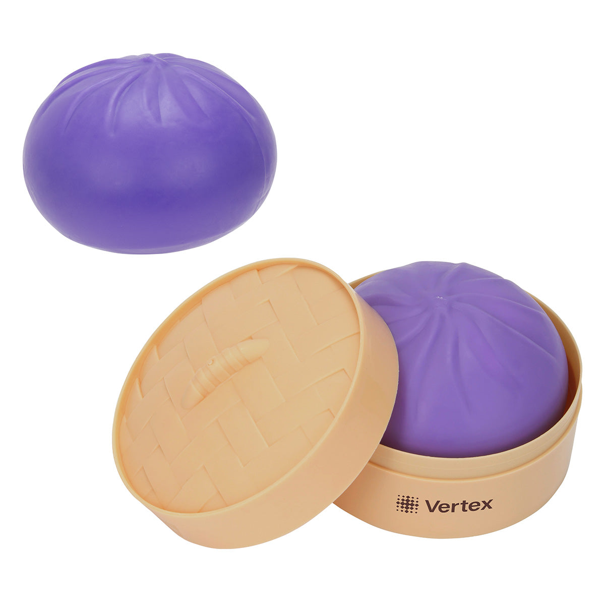 Squishy Dumpling Stress Reliever with Steamer Basket