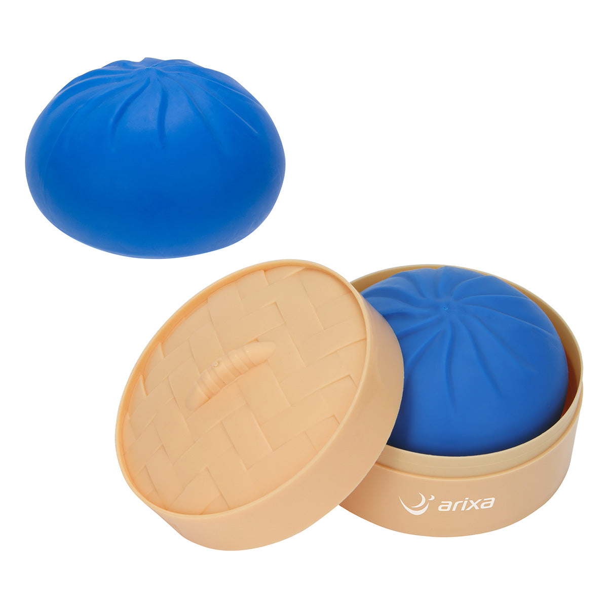 Squishy Dumpling Stress Reliever with Steamer Basket