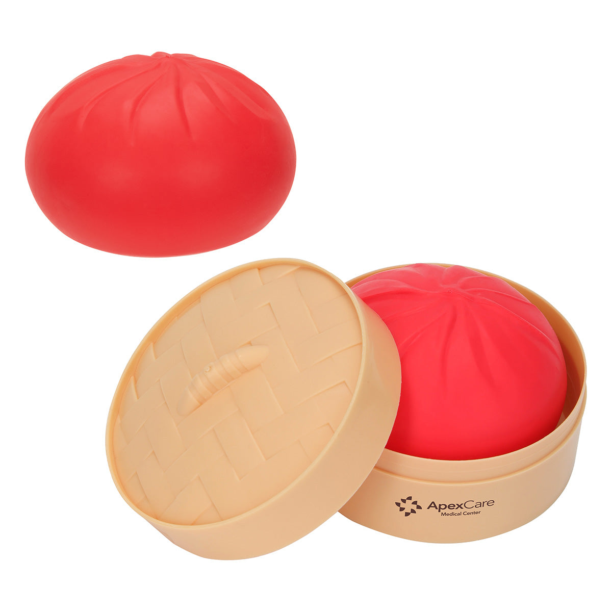 Squishy Dumpling Stress Reliever with Steamer Basket