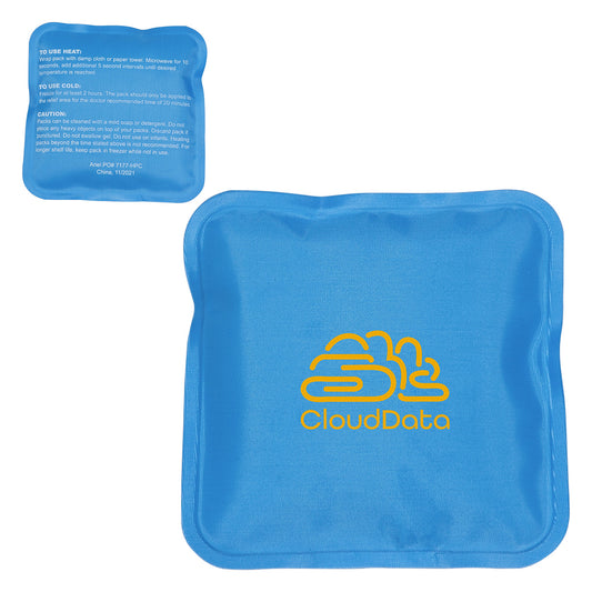 Custom logo Square Nylon-Covered Hot/Cold Pack