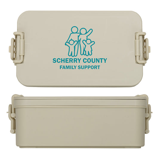 Custom logo Canteen Stackable Lunch Box With Utensils