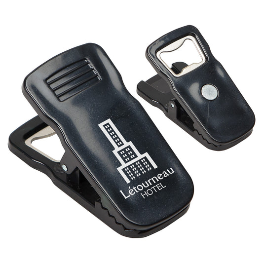 Custom logo Clip It Bottle Opener
