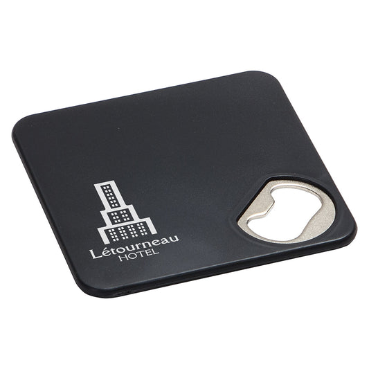 Custom logo Econo Bottle Opener Coaster