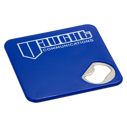 Custom logo Econo Bottle Opener Coaster