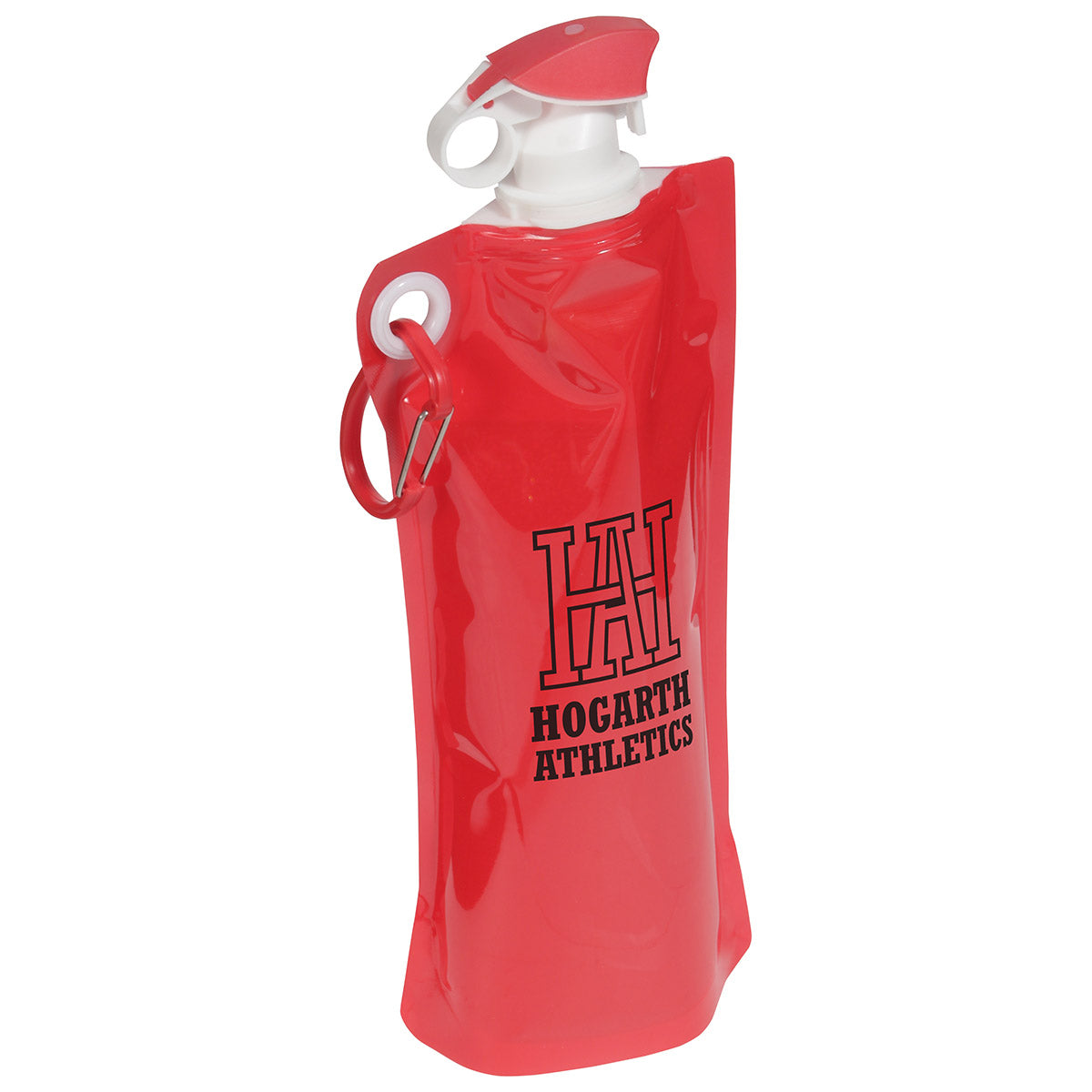 Flip Top Foldable Water Bottle with Carabiner