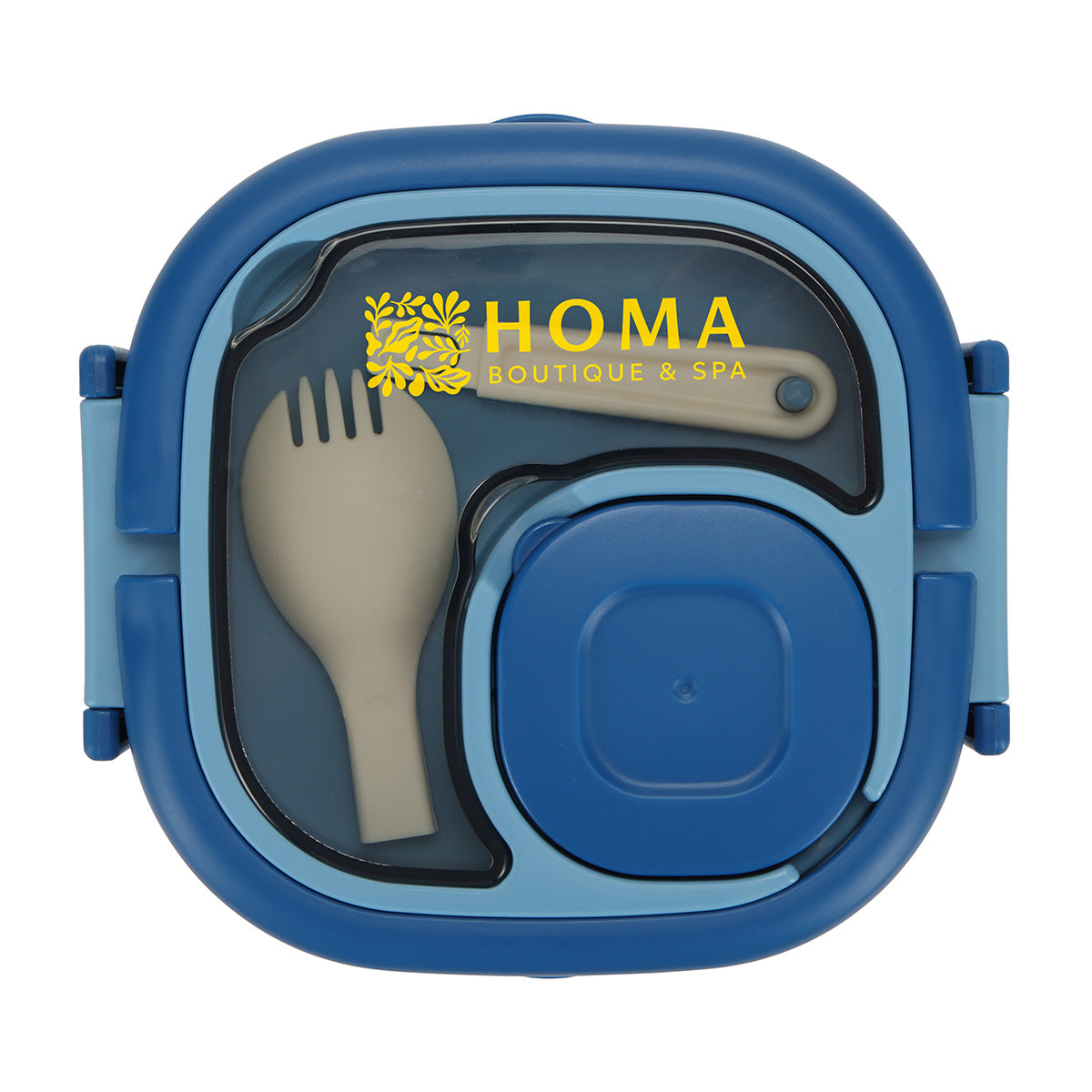 Custom logo Gourmet Microwaveable Lunch Box with Utensils