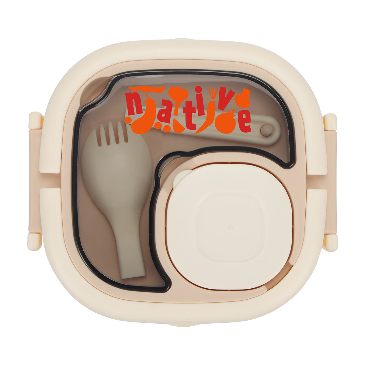 Custom logo Gourmet Microwaveable Lunch Box with Utensils