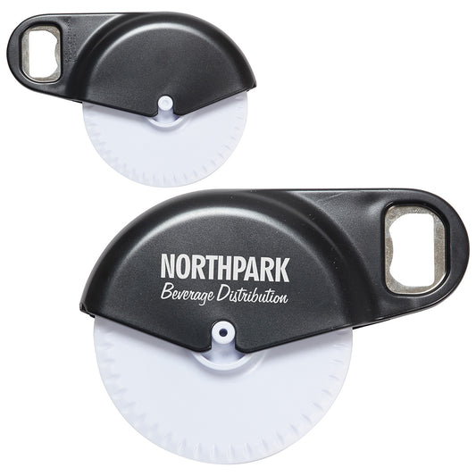 Custom logo Napoli Pizza Cutter with Bottle Opener