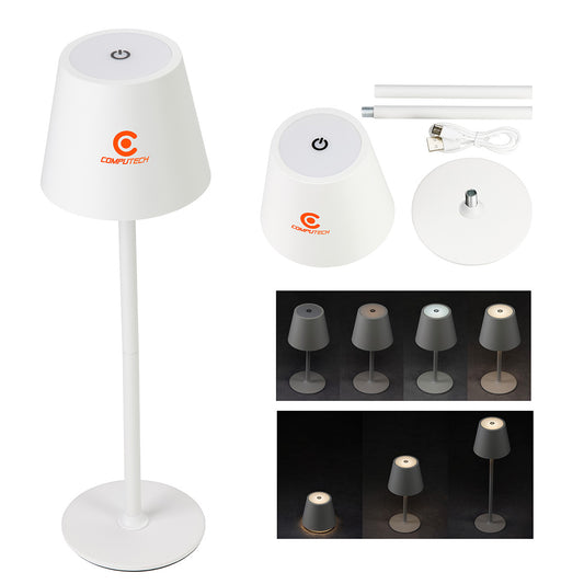 Custom logo Illume Rechargeable Touch-Control Mini Desk Lamp