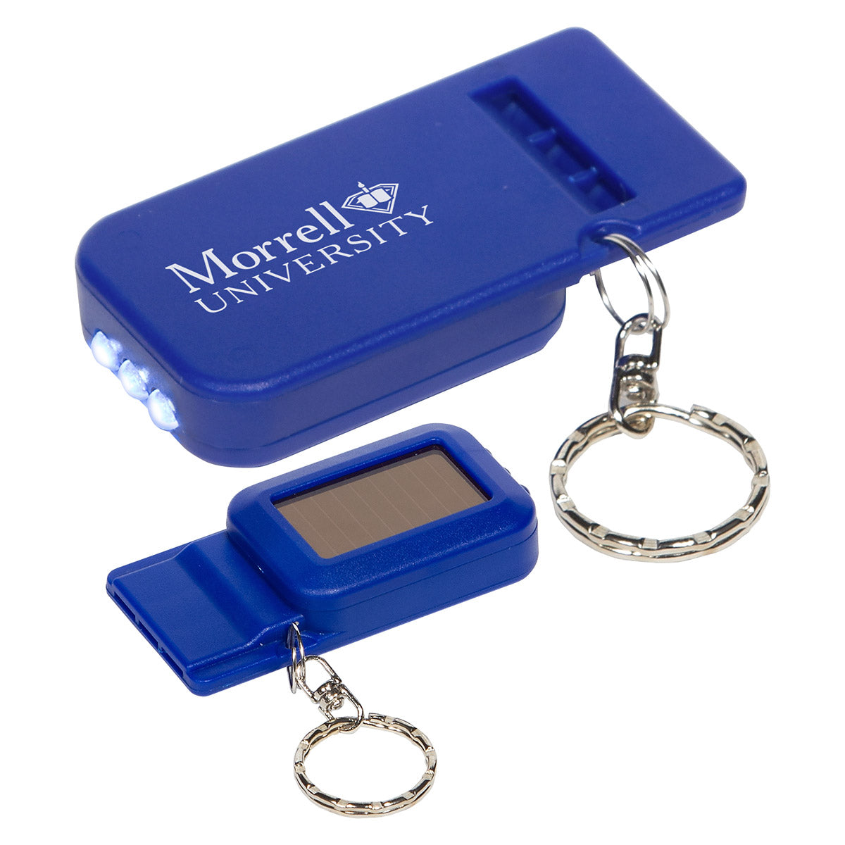Solar Powered Light & Whistle Key Chain 
