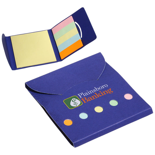 Custom logo Square Deal Sticky Note Wallet
