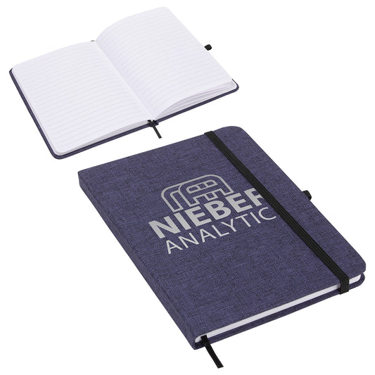 Custom logo Twill Heathered Journal