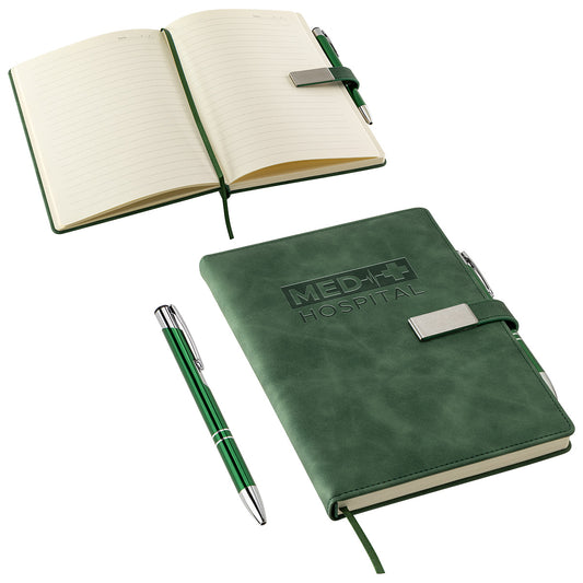 Custom logo Thesis Hardcover Journal with Magnetic Closure & Pen