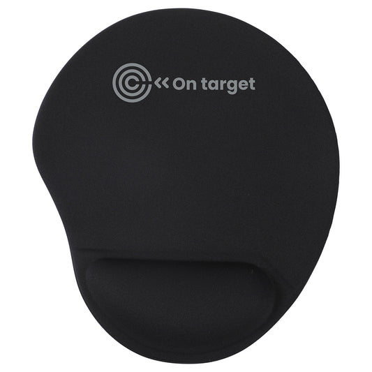 Custom logo Wave Non-Slip Mouse Pad with Gel Wrist Rest