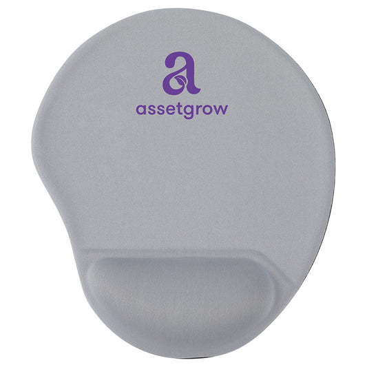 Custom logo Wave Non-Slip Mouse Pad with Gel Wrist Rest