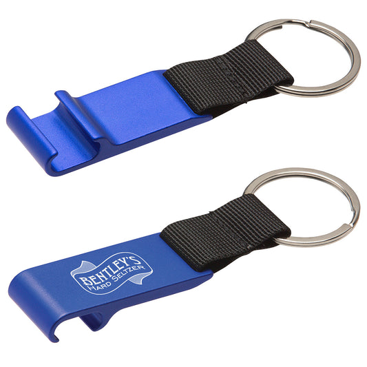 Custom logo Aluminum Bottle Opener with Key Ring