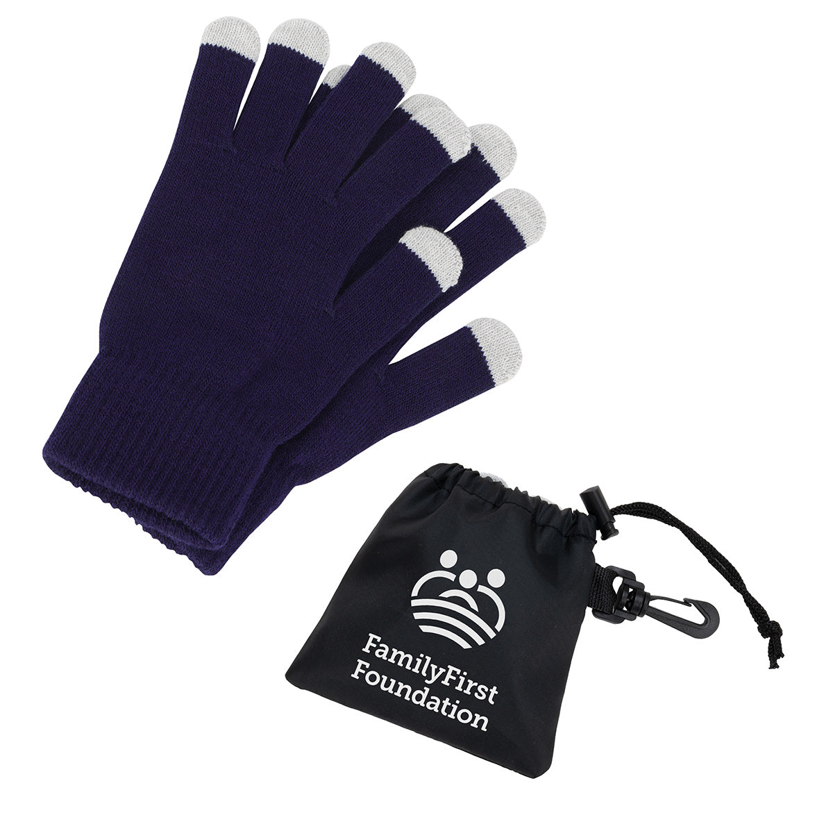 Easy Swipe Touch-Sensitive Glove With Drawstring Pouch