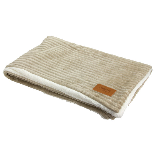 Custom logo Fireside Sherpa & Flannel Blanket