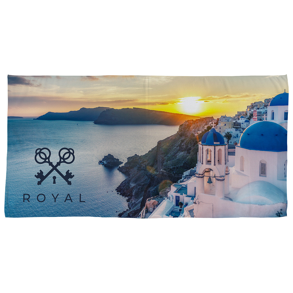 Custom logo Breaker 30" x 60" Soft Polyester Beach Towel