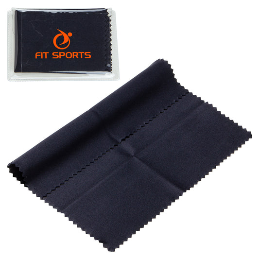 Custom logo 6" x 6" 220GSM Microfiber Cleaning Cloth in Clear PVC Case