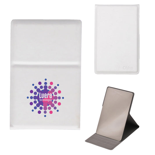 Custom logo Reflections Stainless Steel Mirror with 3-Angle Stand