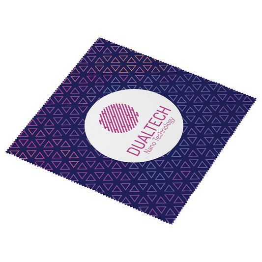 Custom logo Suede 10" x 10" Microfiber Cleaning Cloth- Full-color