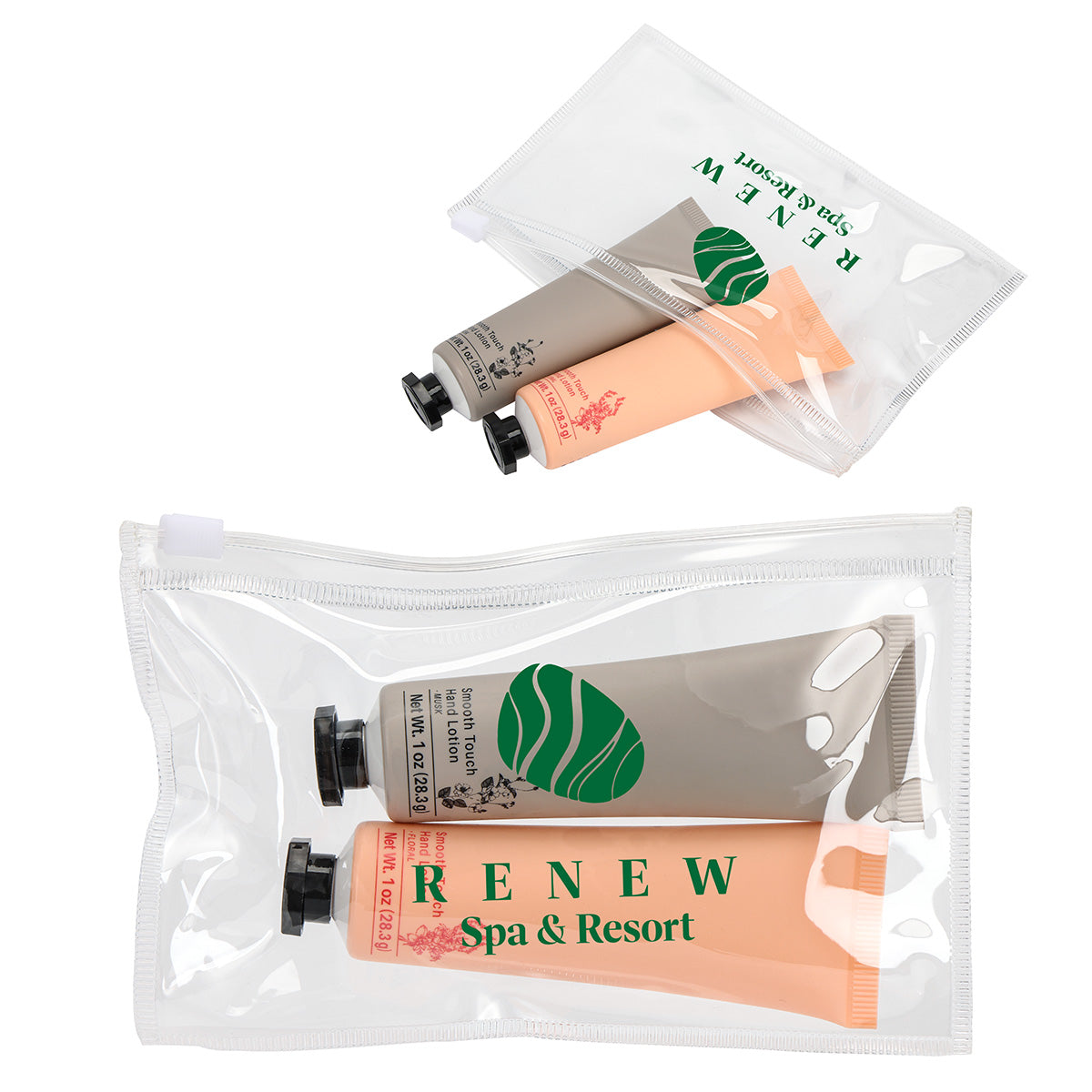 Custom logo Smooth Touch 2-Piece 1 oz Hand Lotion Kit