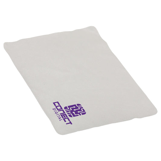 Custom logo Tablet 11" x 7" Microfiber Cleaning Cloth- 1-Color