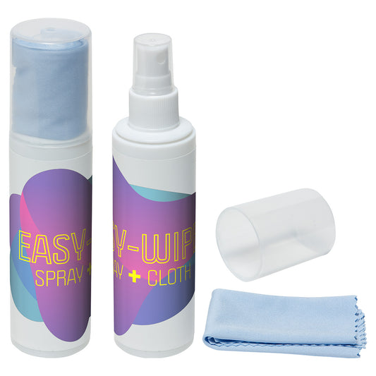 Custom logo Easy-Wipe 3.4 oz Cleaning Spray + Cloth