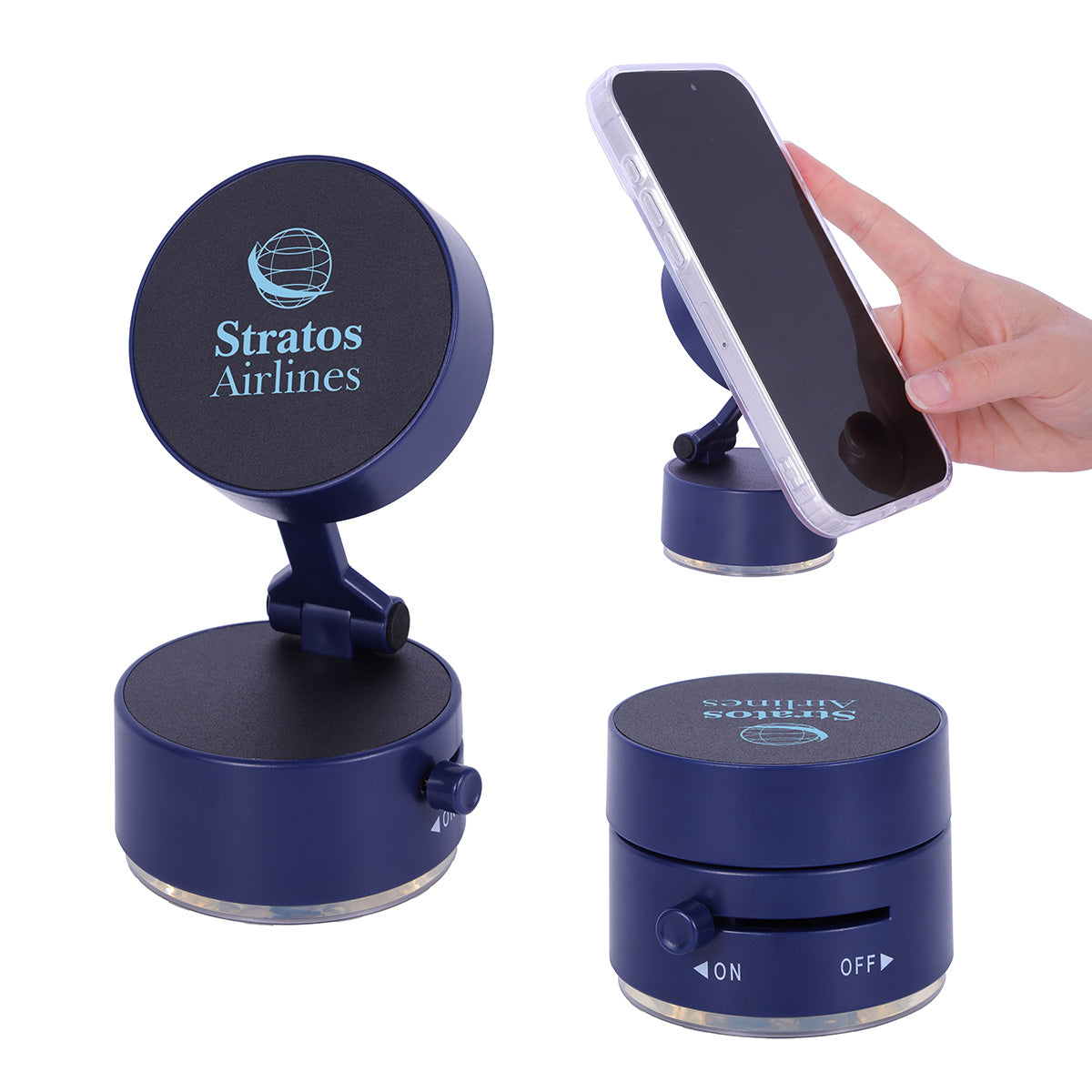Rivet Portable Magnetic Phone Mount With Suction Cup Base