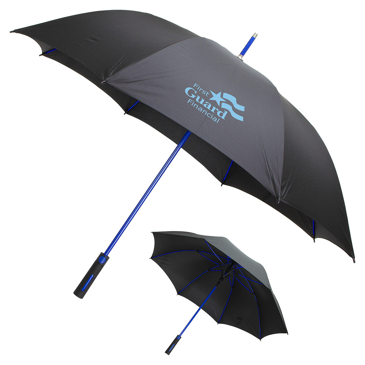 Parkside Auto-Open Umbrella with Contrasting Color Frame