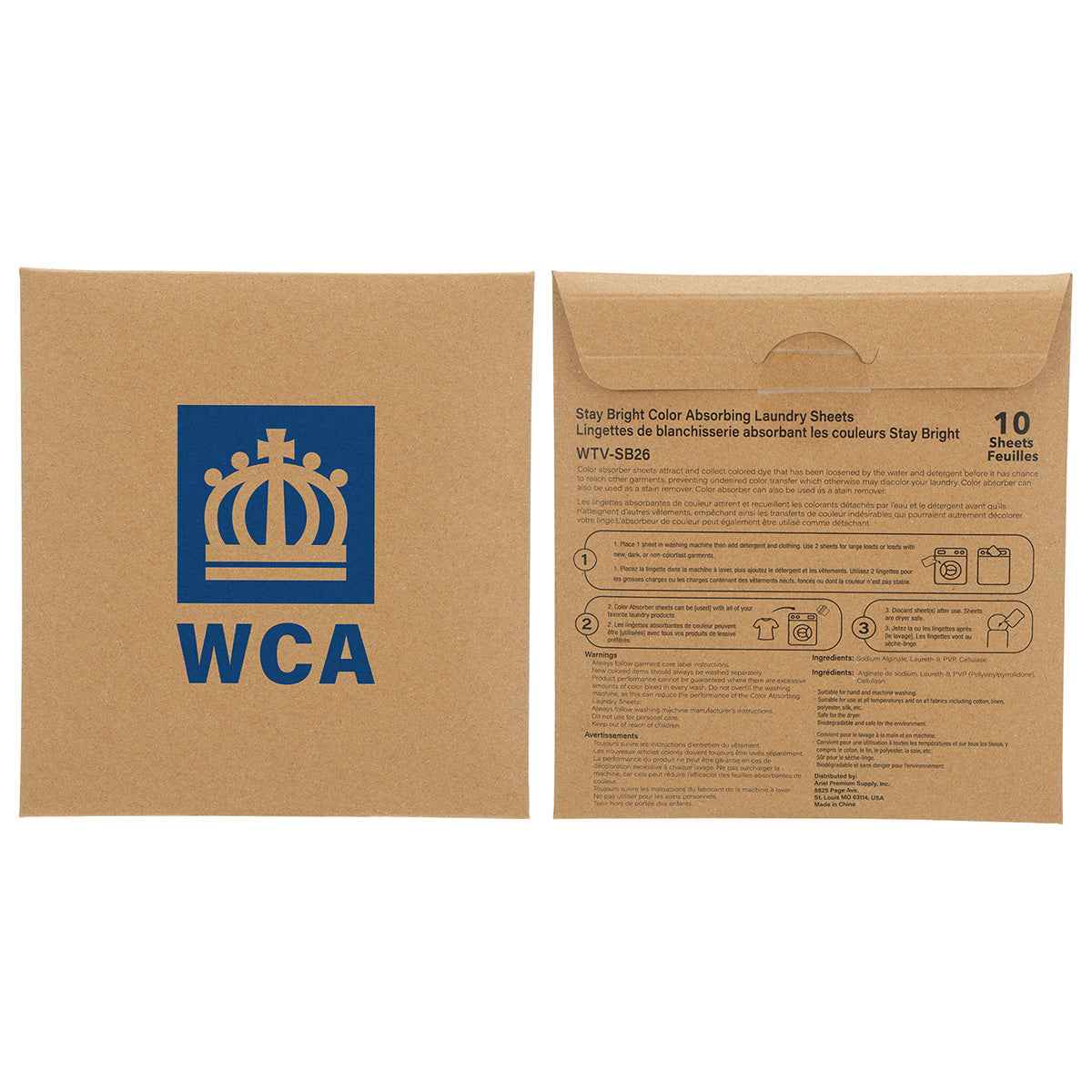 Custom logo Stay Bright Color Absorbing Laundry Sheets